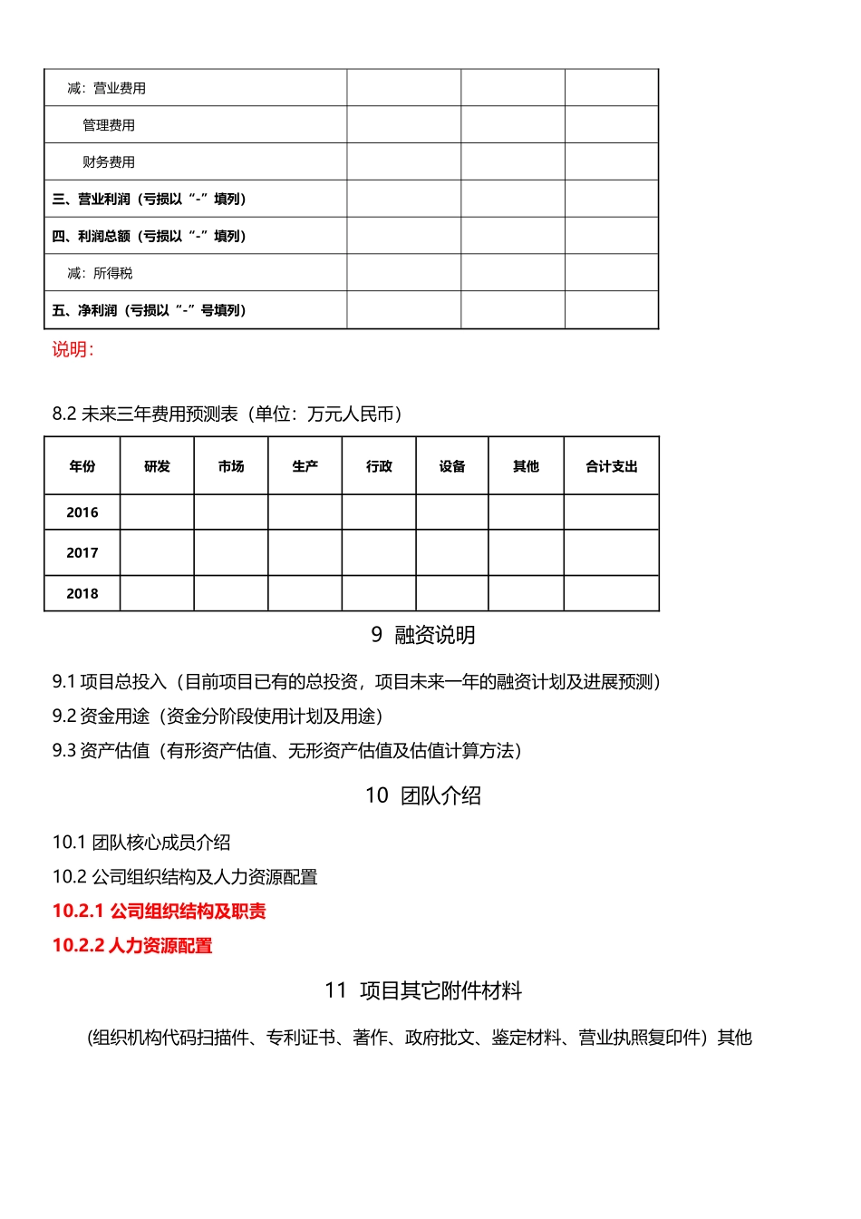 互联网 创业计划书模板及案例_第3页