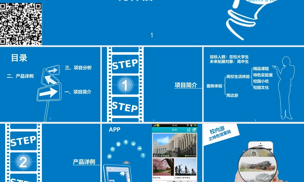 互联网+校园旅游同行项目路演ppt