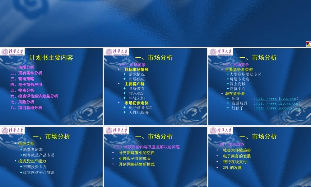 童心网创业计划书