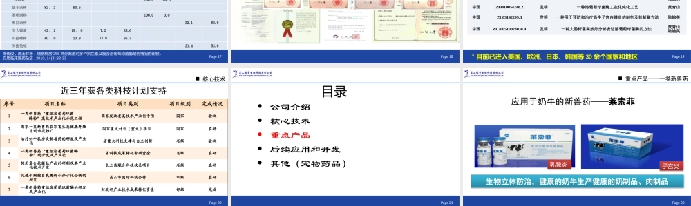 生物制药商业计划书PPT