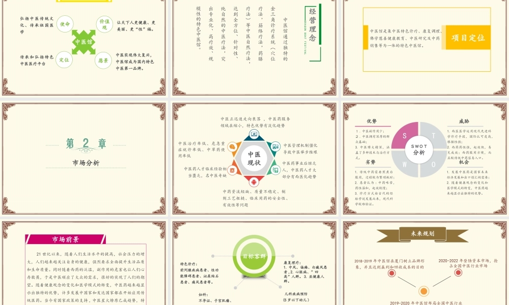 特色中医馆商业计划书