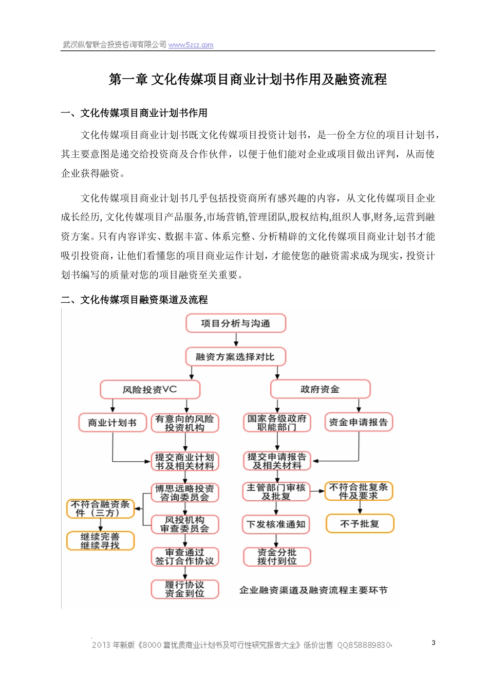 XXXXX文化传媒项目商业计划书_第3页
