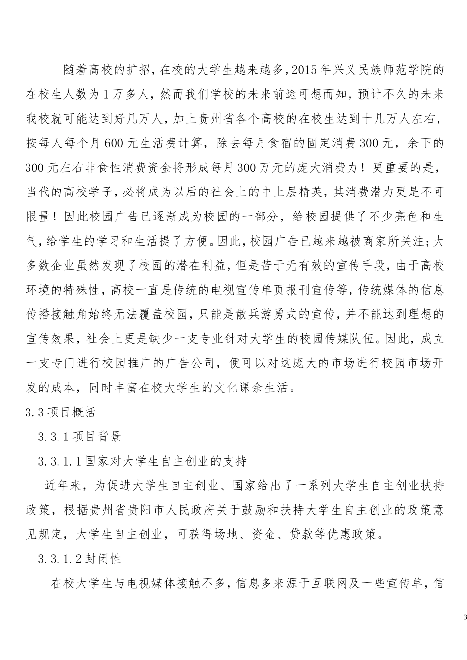 致青春校园文化传媒-创业计划书_第3页