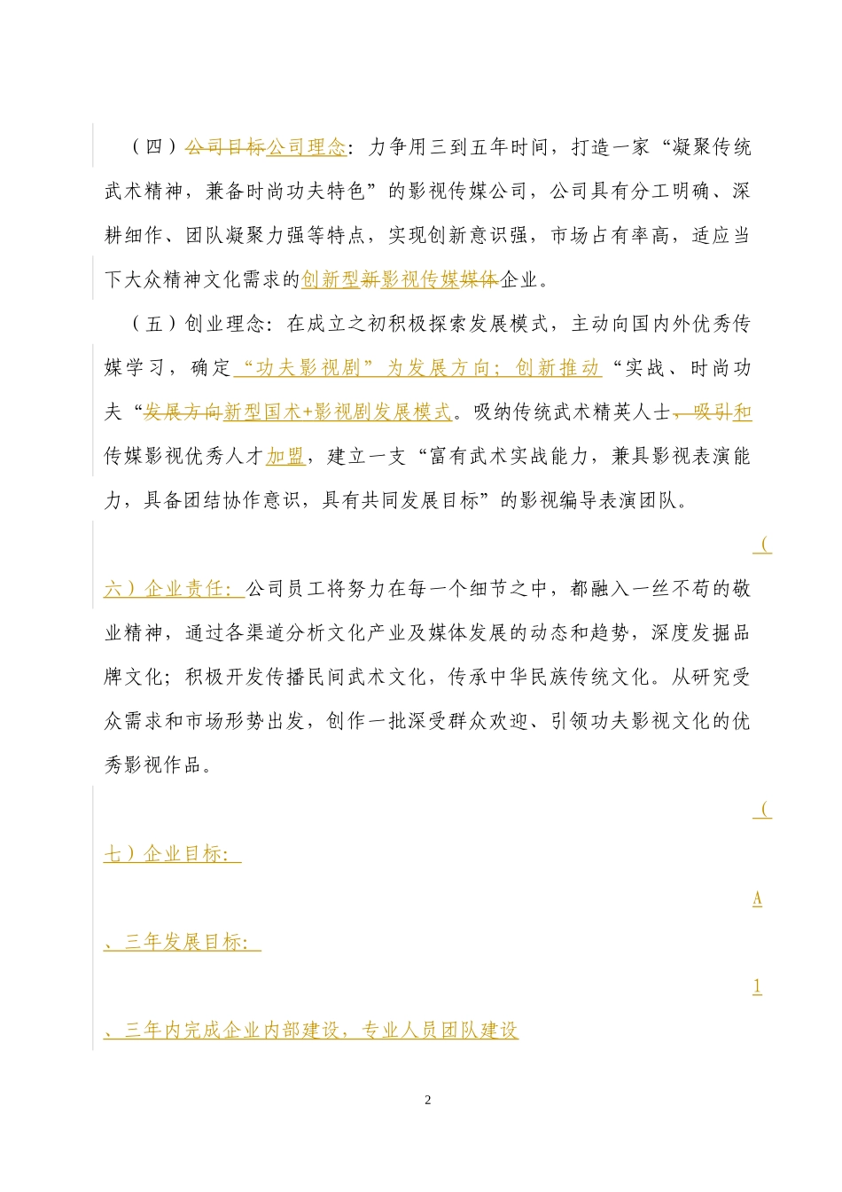 专业影视广告公司策划书_第2页