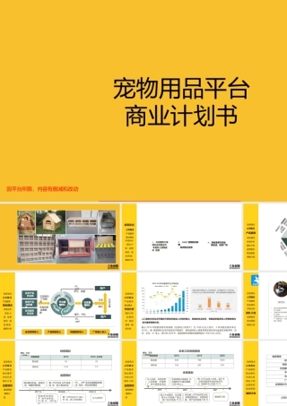 宠物用品互联网服务平台商业计划书模板范文