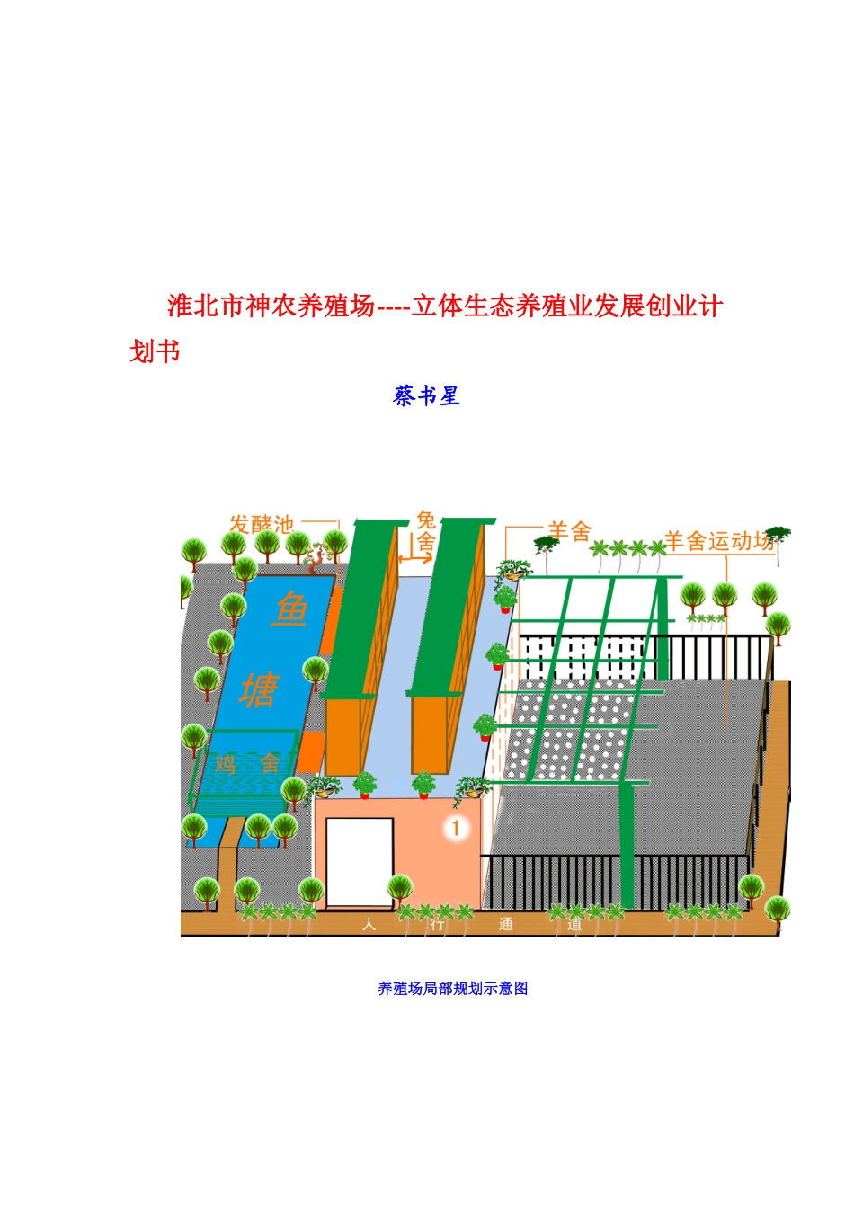 XX养殖场立体生态养殖业发展创业计划书_第1页