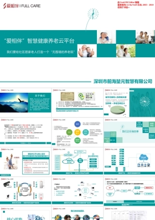 智慧健康养老云平台商业计划书