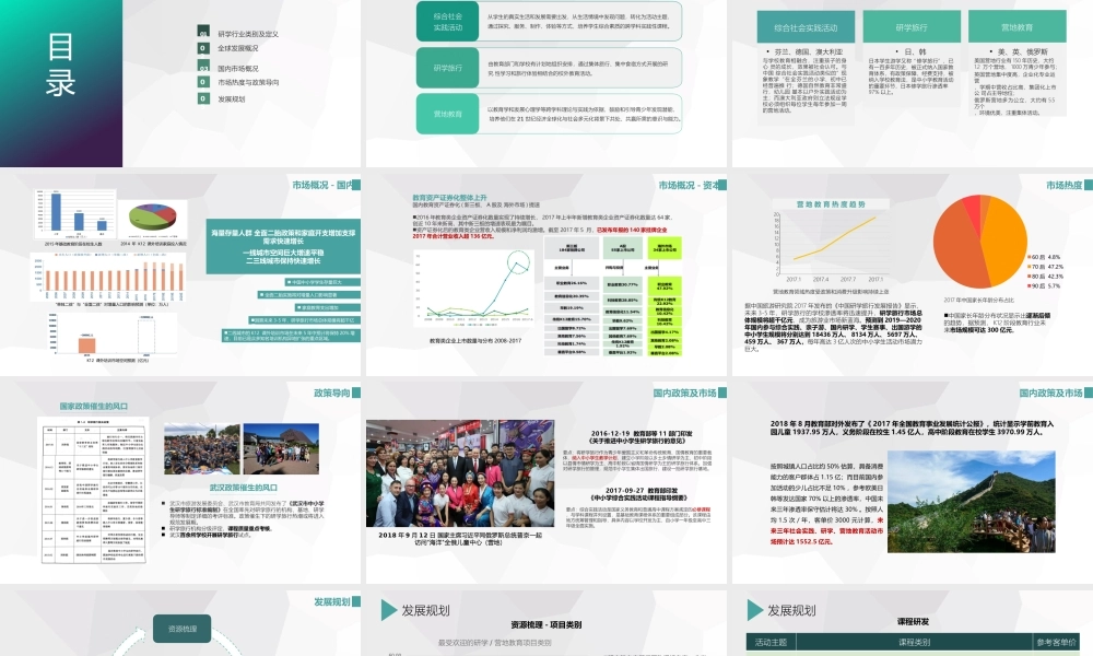 研学旅行商业计划书模板