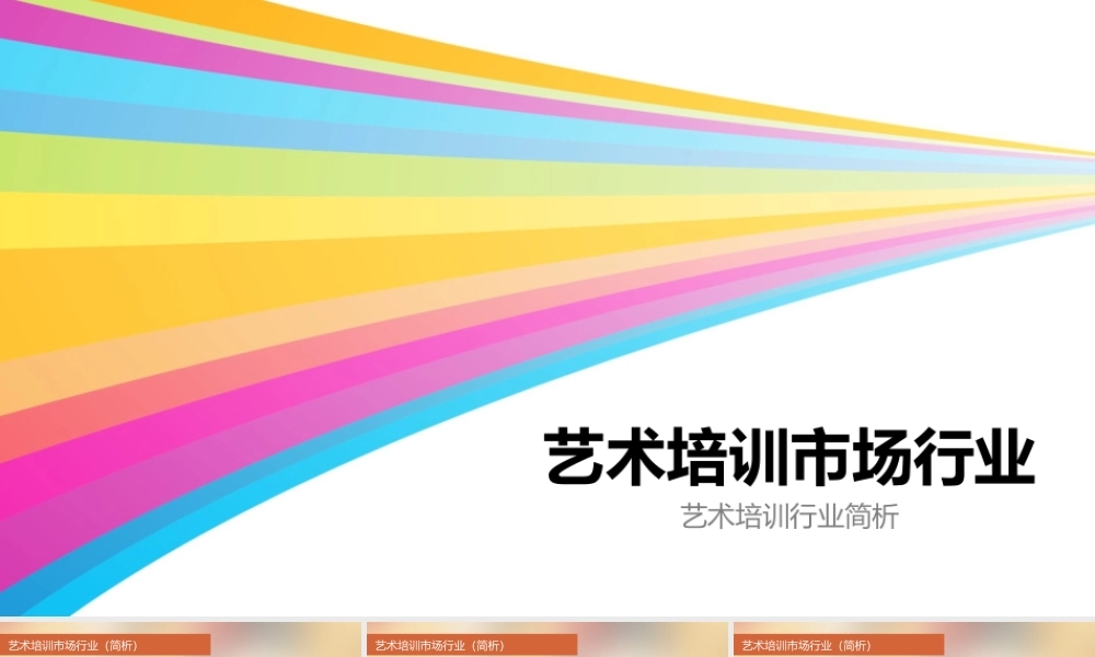 艺术培训市场分析