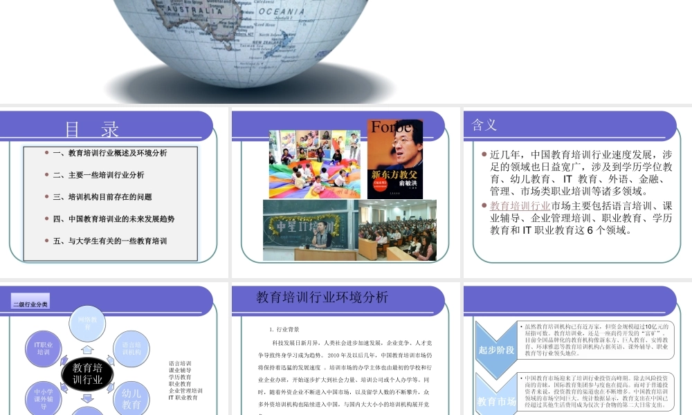 中国教育培训行业分析