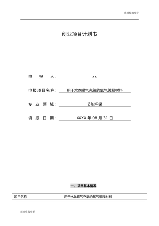 创业项目计划书.doc