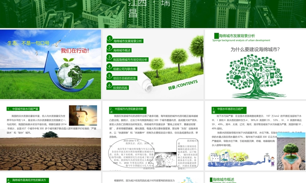 海绵城市项目创业计划书