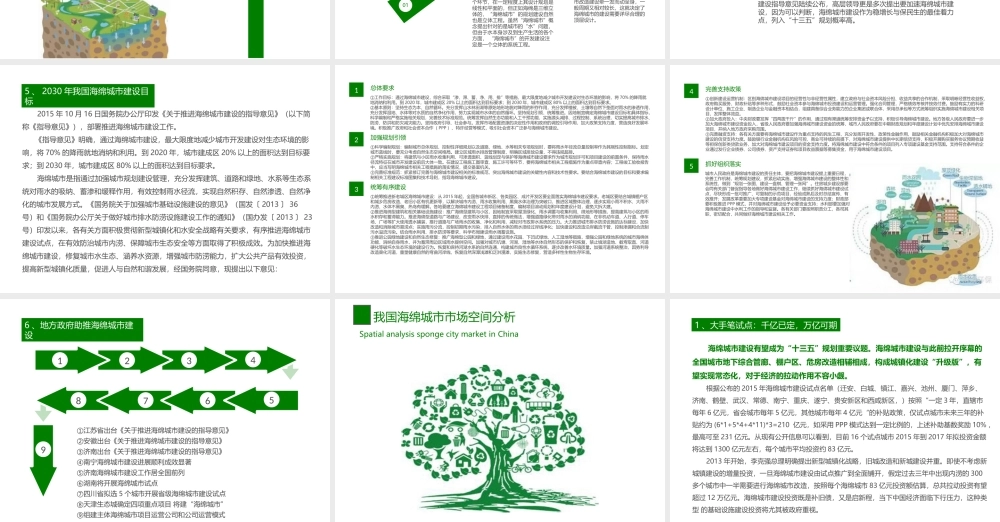 海绵城市项目创业计划书