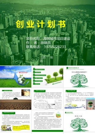 海绵城市项目创业计划书