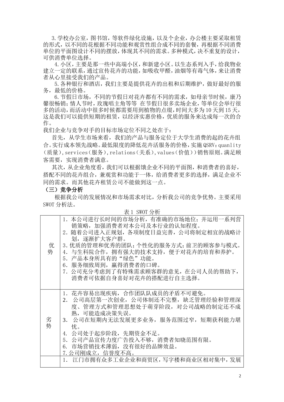 室内设计景观公司创业计划书_第2页