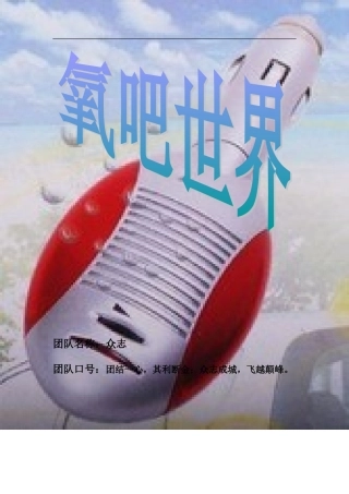 氧吧创业计划书