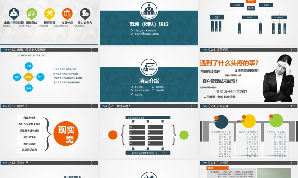 建材市场商业计划书