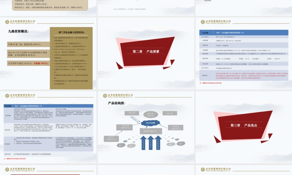 米多-九信金融.商业计划书