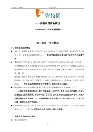 德阳风情街商业策划书