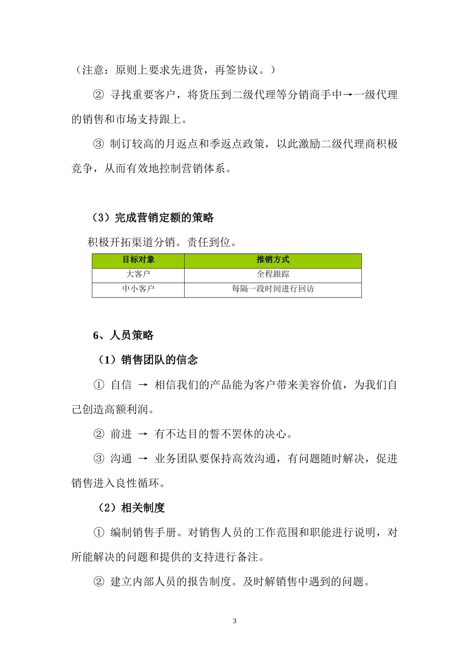 化妆面膜营销计划书_第3页