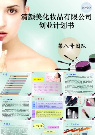 清颜美化妆品有限公司创业计划