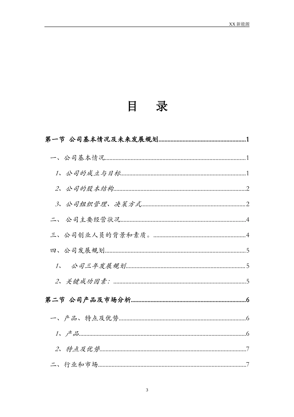 某新能源公司融资商业计划书DOC_第3页