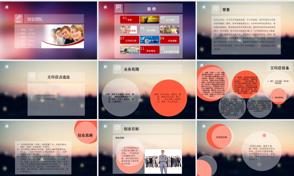 文印店创业计划书