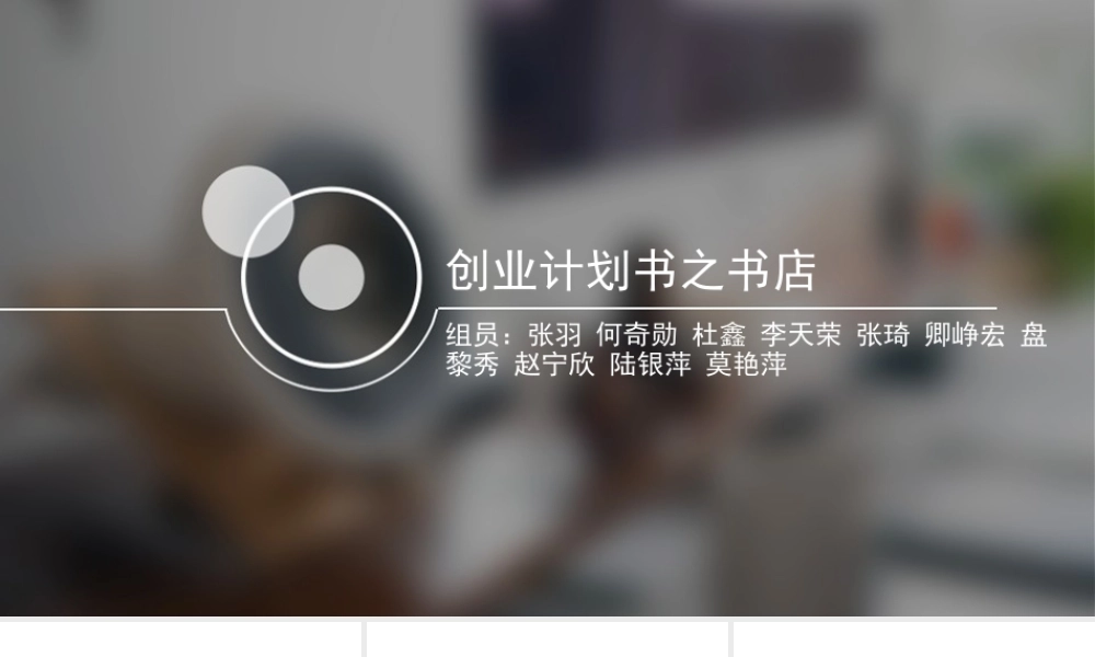 创业计划书之书店