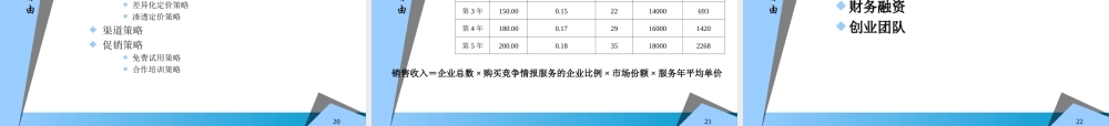 ××信息科技有限公司商业计划书