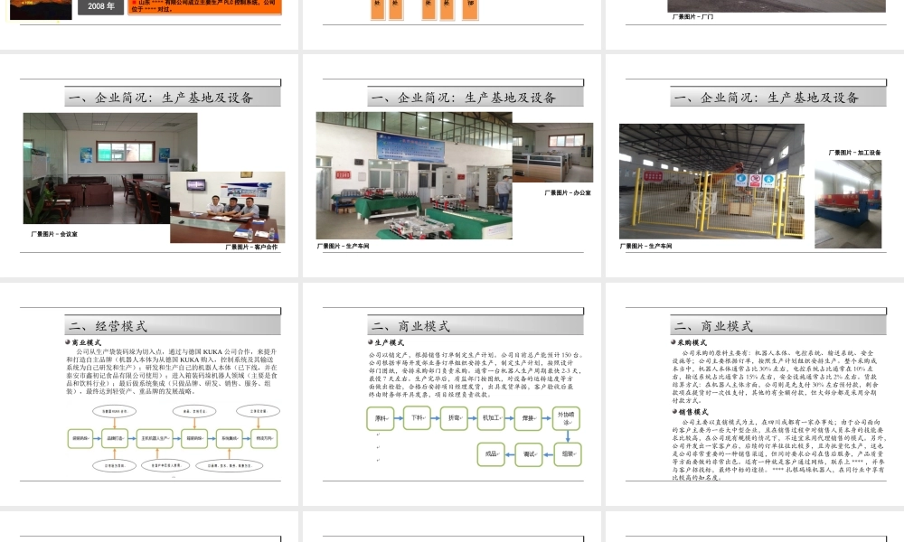 机器人项目商业计划书-(1)
