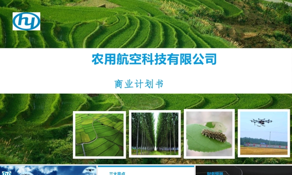 农业无人机公司商业计划书模板
