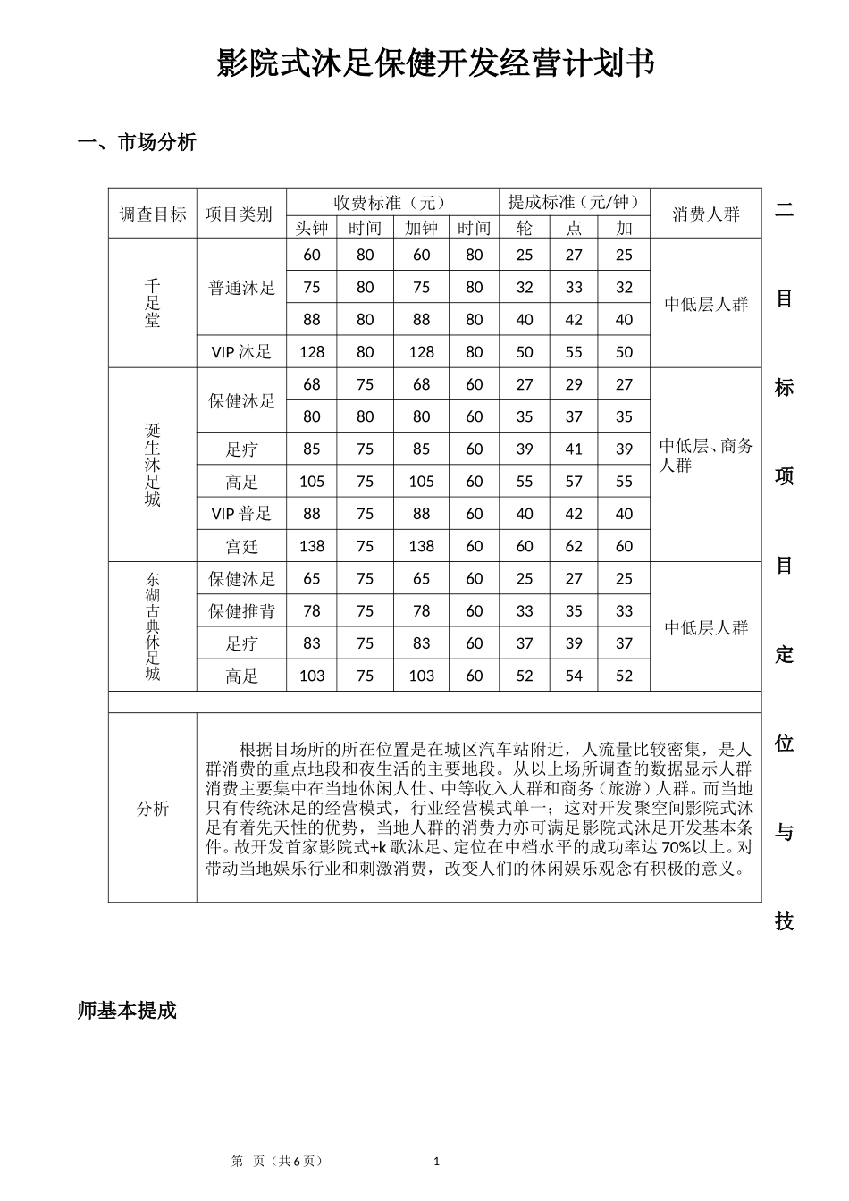 影院式沐足经营计划书_第1页