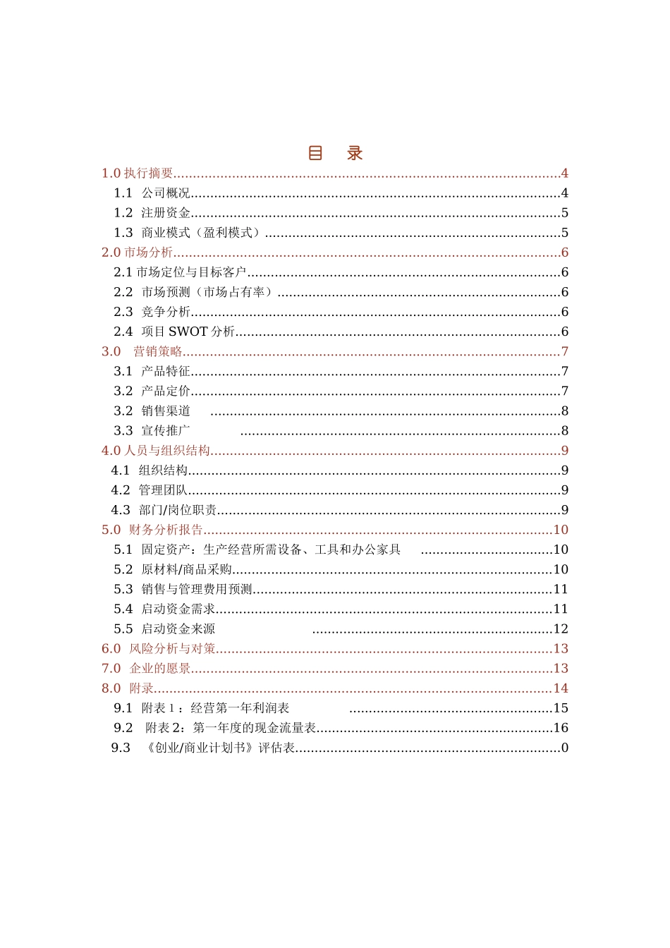 健身俱乐部创业计划书_第1页