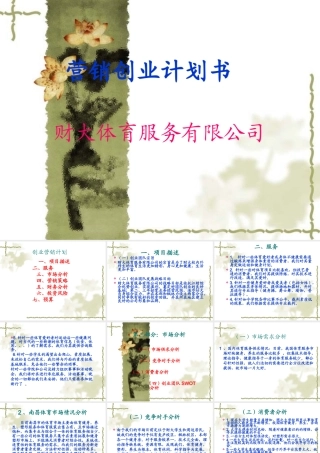 体育创业策划书