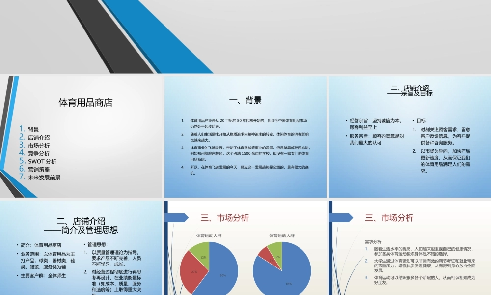 体育用品创业策划书