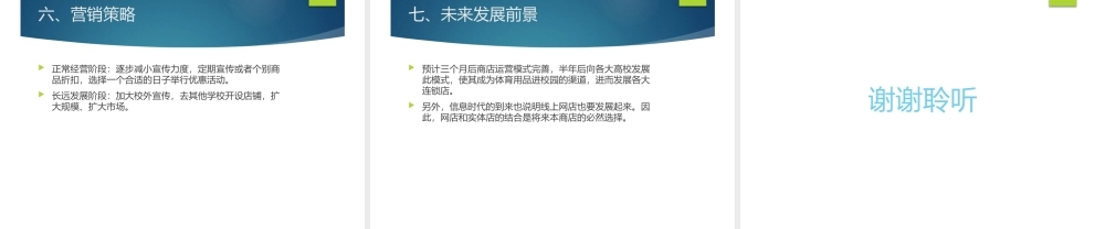 体育用品创业策划书