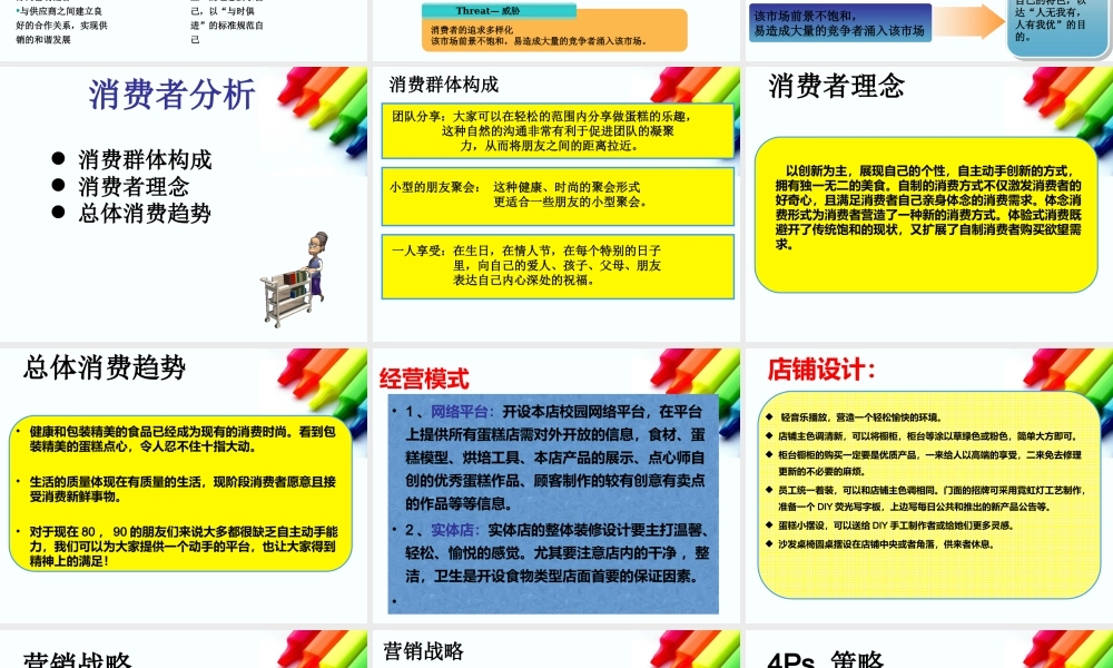 DIY蛋糕店创业项目计划书探素