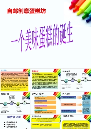 DIY蛋糕店创业项目计划书探素