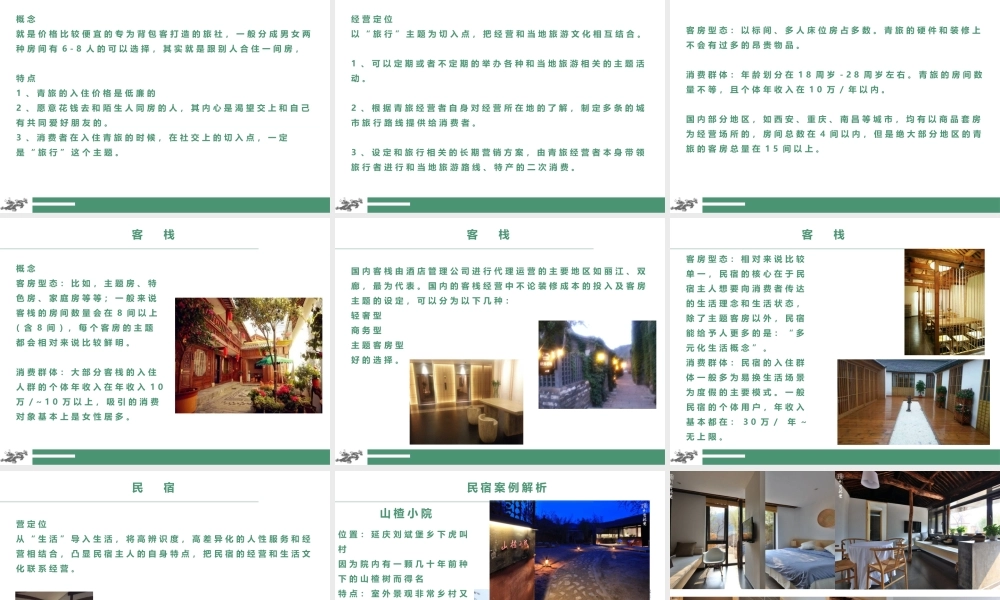 民宿基本知识