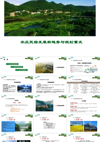 农庄民宿发展新趋势与规划重点