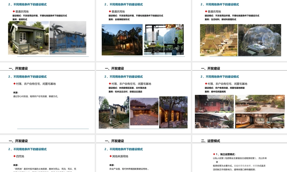 乡村民宿酒店的建设与运营.ppt