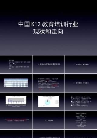 中国K12教育培训行业现状及走向.精讲